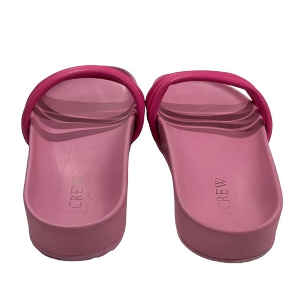 J. Crew Three Strap Slide Sandals pink size 7.5 - Picture 4 of 7